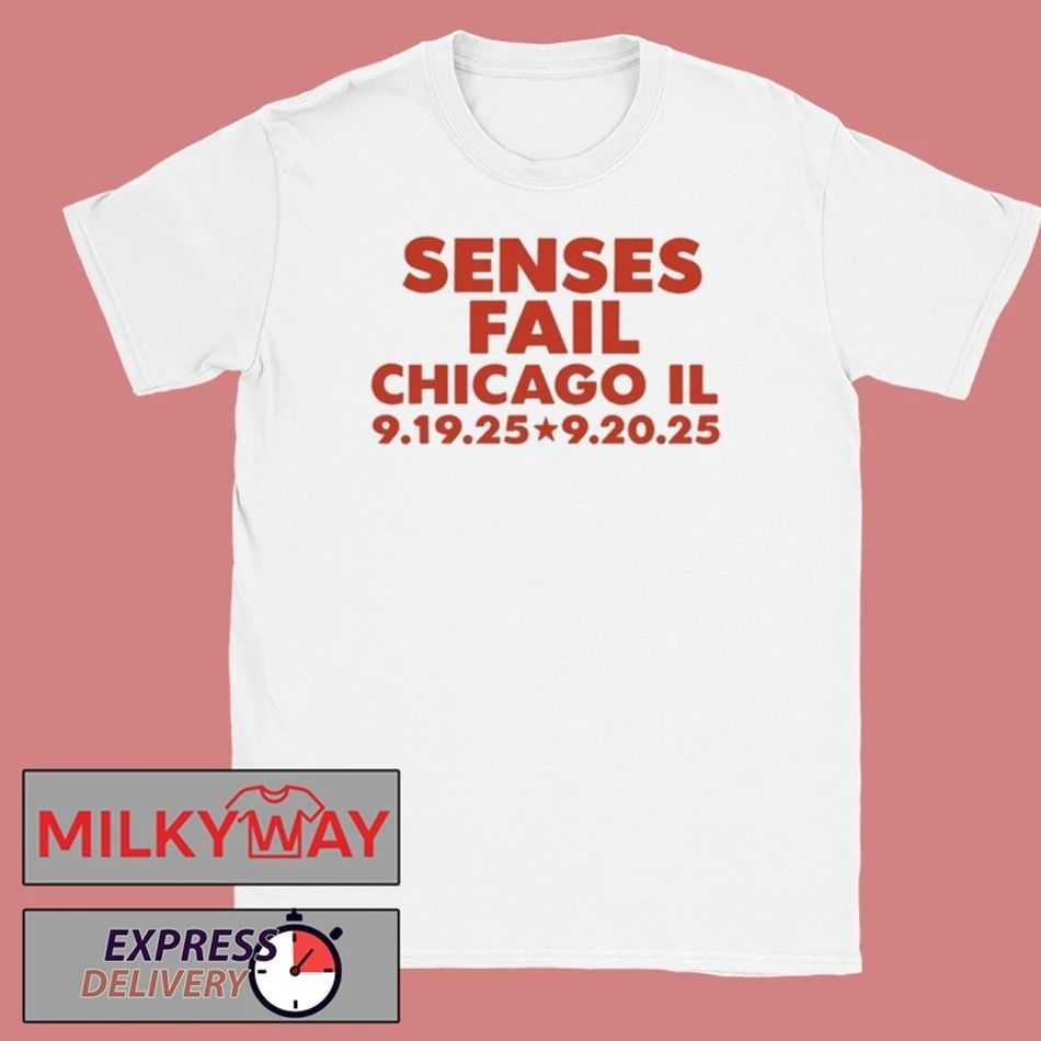 Senses Fail Tour Chicago, IL 09.19 + 09.20, 2025 Shirt Unisex , , , Long Sleeve Tee
