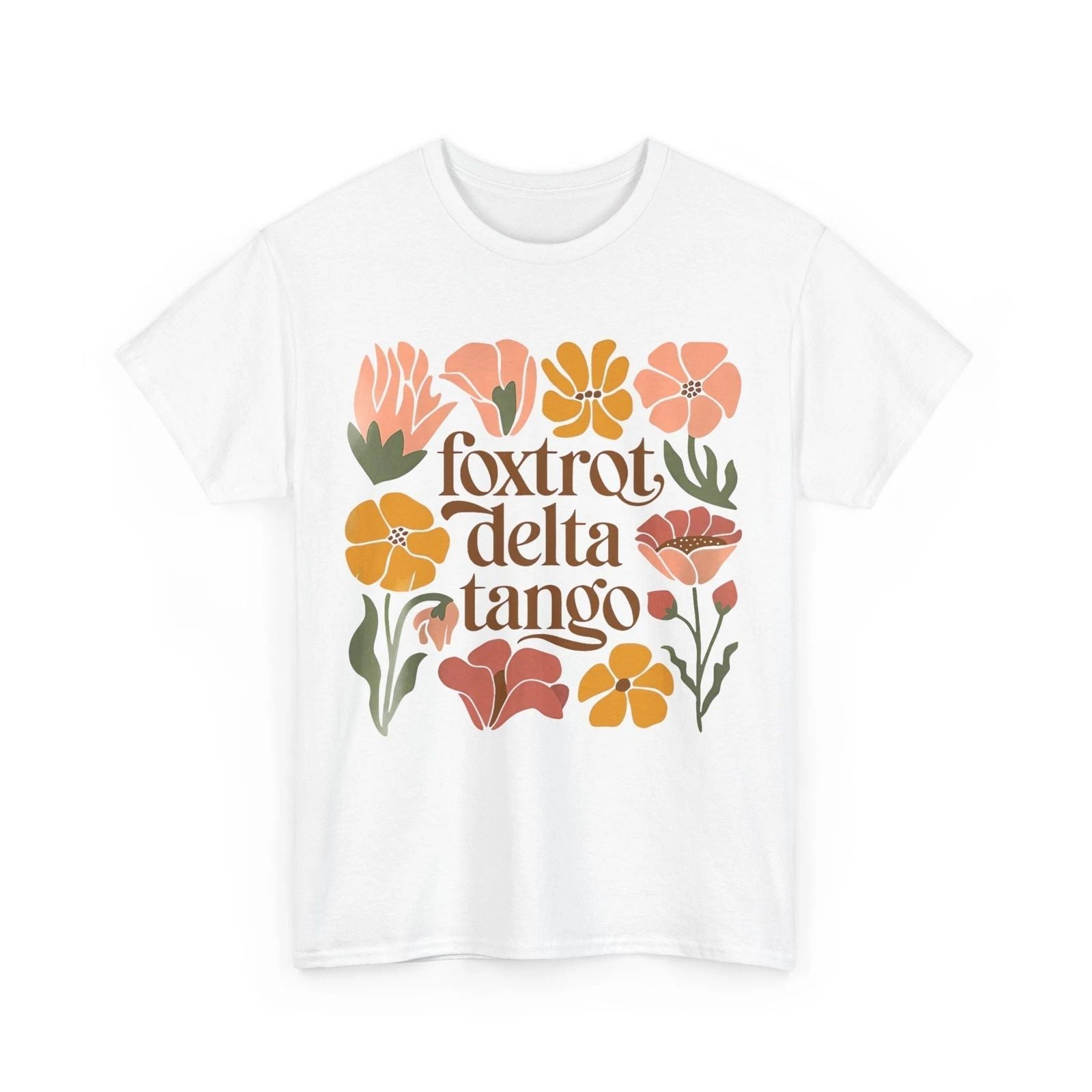Foxtrots Deltas Tangos Boho Floral Women Men Unisex , , , Long Sleeve Tee