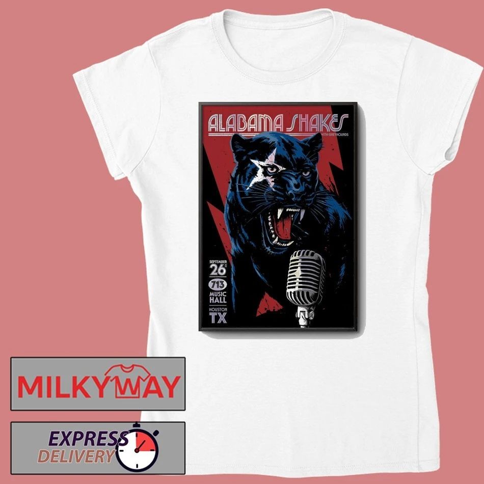 Alabama Shakes 713 Music Hall In Houston TX Sep 26 2025 Poster shirt Unisex , , , Long Sleeve Tee