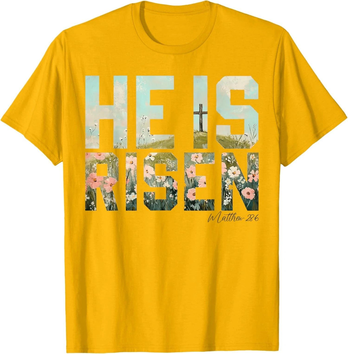 Vintage He is Risen Boho Easter Christian Jesus Unisex Unisex , , , Long Sleeve Tee