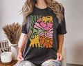 Cats Flowers Boho Wildflowers Comfort Tee Unisex , , , Long Sleeve Tee