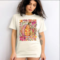 Comfort Colors Boho Watercolor Pumpkin T- Shirt, Fall Aesthetic, Autumn Harvest Unisex , , , Long Sleeve Tee