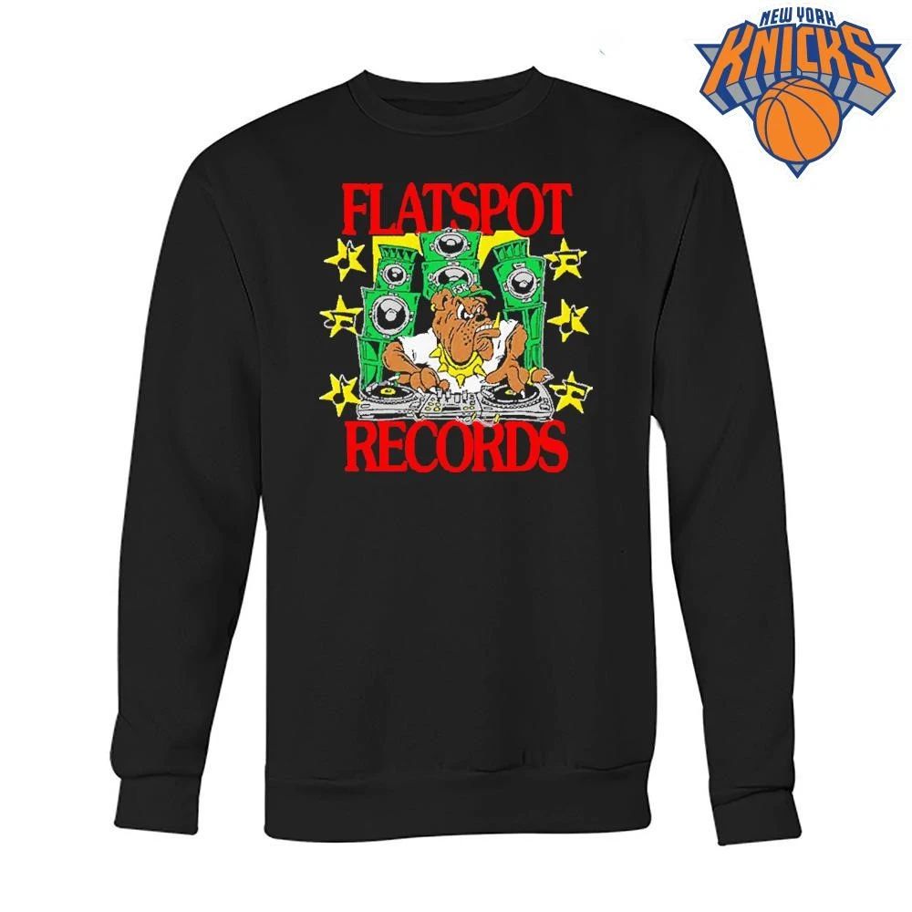 Flatspot Records DJ Bulldog Hardcore Punk Music Black Shirt