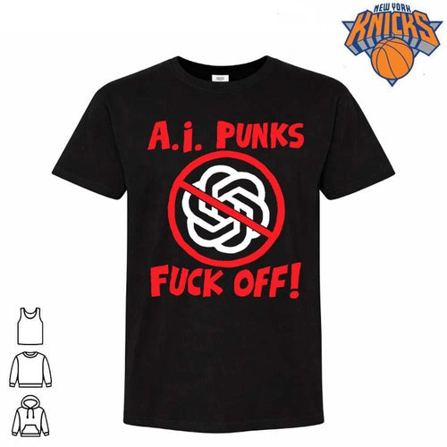 Anti AI Punks Fuck Off Anti Artificial Intelligence Logo shirt