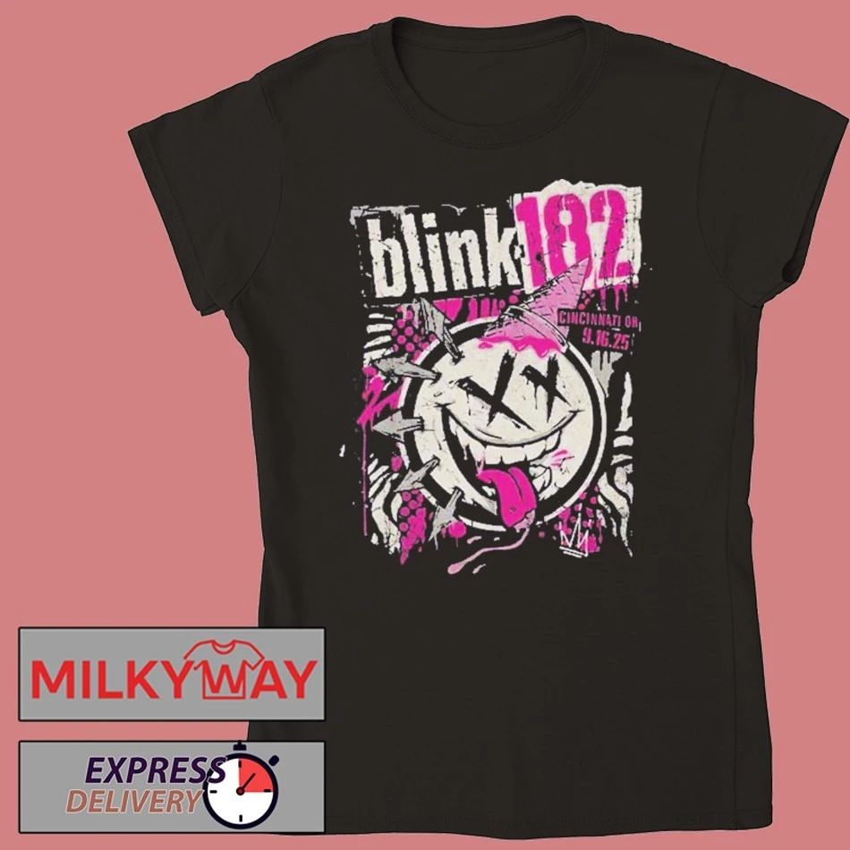 Blink 182 Cincinnati Show At Riverbend Music Center On September 16 2025 Cincinnati OH shirt