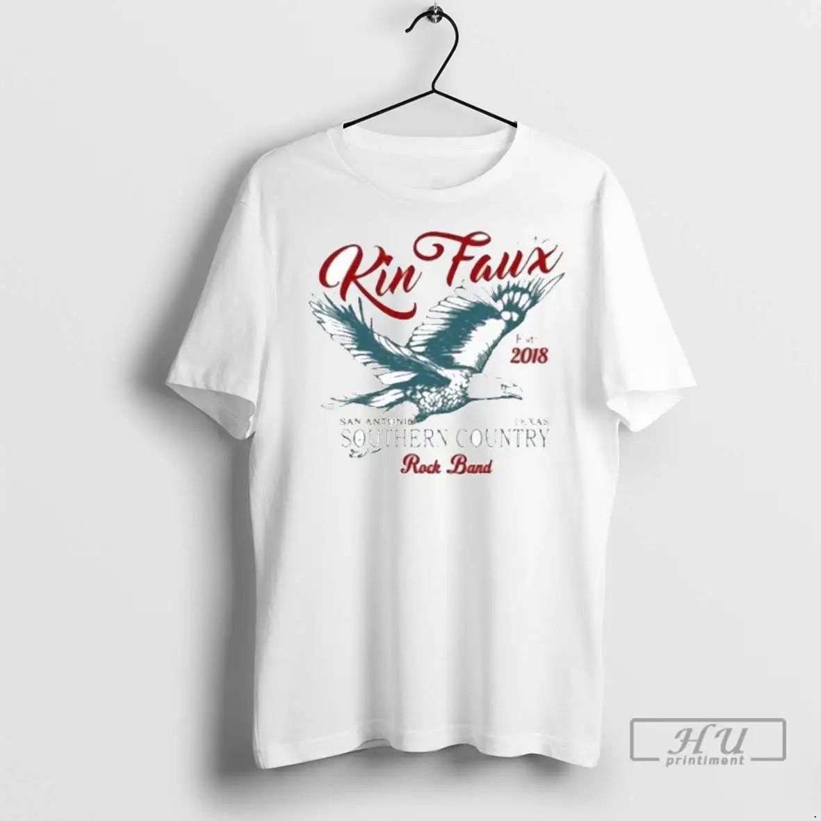 Officials Kin Faux Southern Country San Antonio Texas Rock Band Eagle Est 2018 T Shirts Unisex , , , Long Sleeve Tee