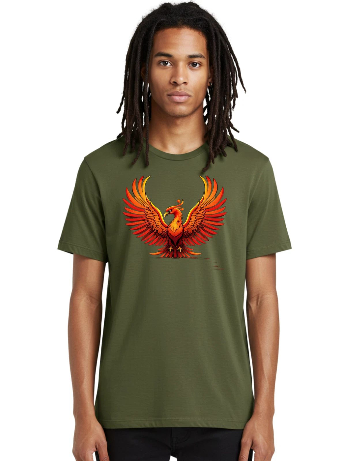 Phoenix-17 Mens Graphic Tee, 100% Cotton, Casual Summer Wear Unisex , , , Long Sleeve Tee