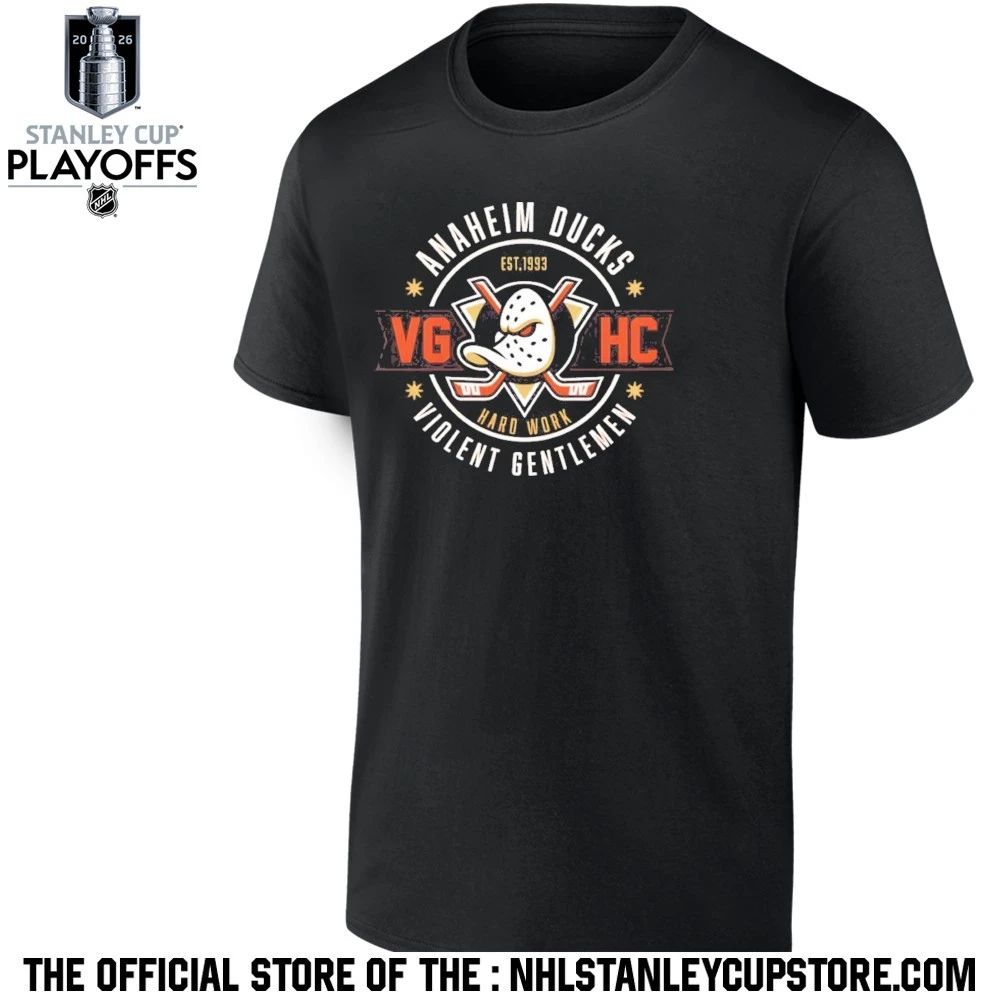 Anaheim Ducks Violent Gentlemen Hockey Vghc Nhl Stanley Cup 2026 Shirt Unisex , , , Long Sleeve Tee
