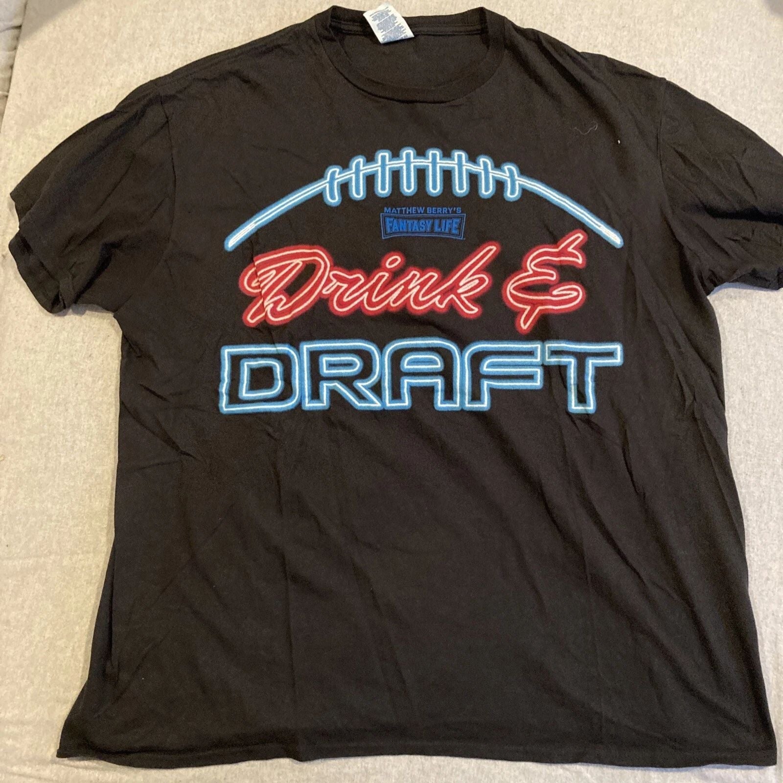 Matthew Berry's Fantasy Life - DRINK & DRAFT - Fantasy Football - XXL Unisex , , , Long Sleeve Tee