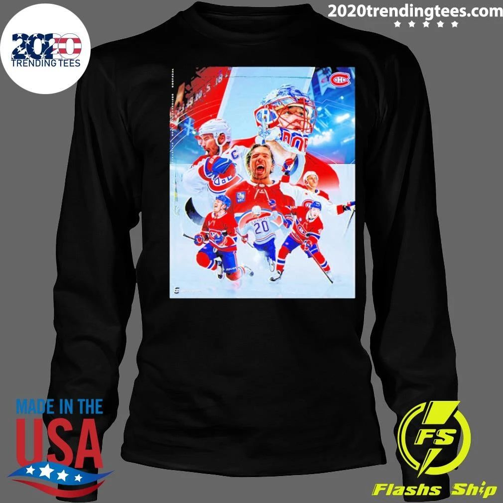 Montreal Canadiens Collage Featuring Slafkovsky Shirt