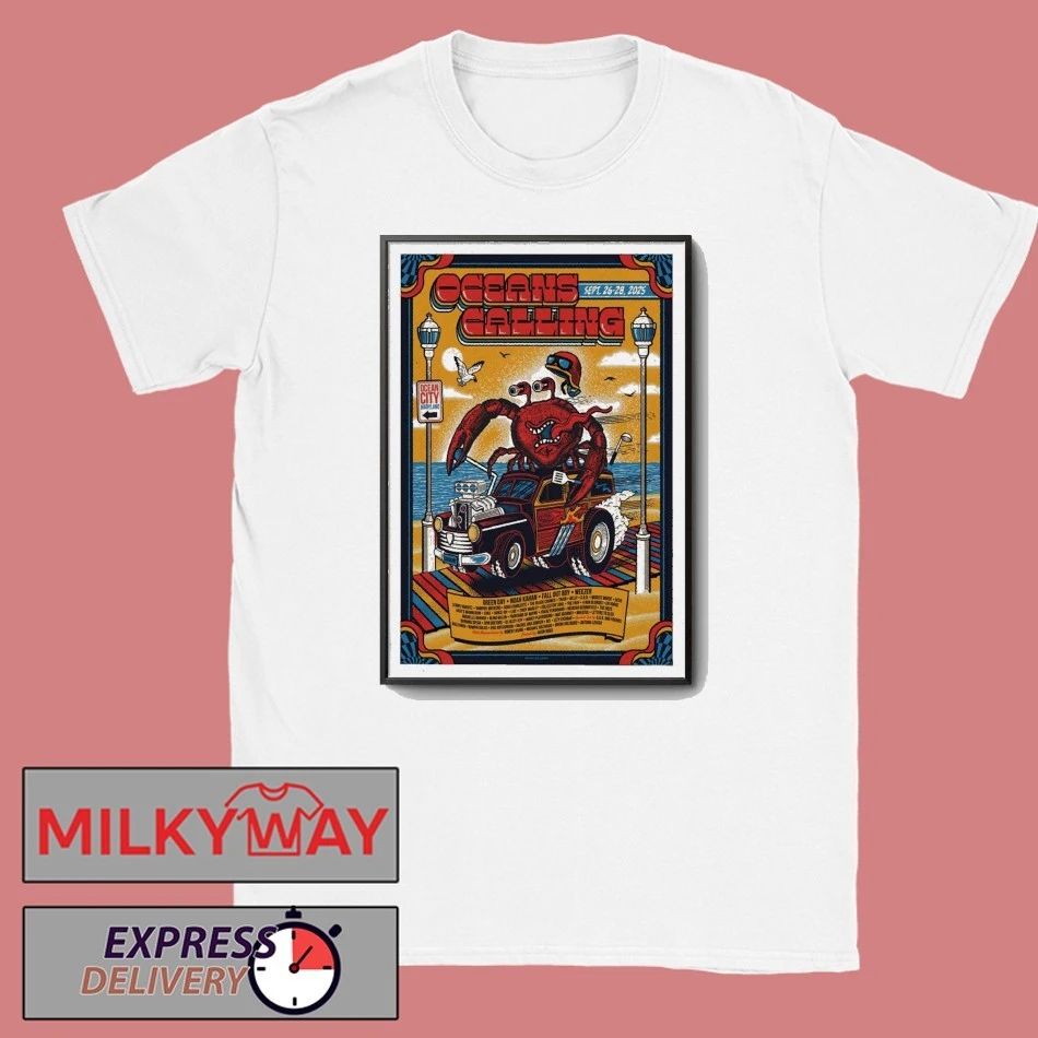 26-28 Sep 2025 Oceans Calling Festival Lineup Poster shirt Unisex , , , Long Sleeve Tee