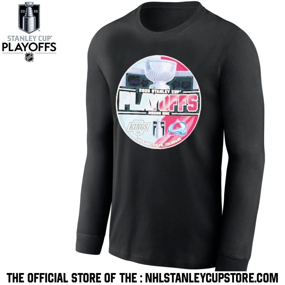 Colorado Avalanche vs Los Angeles Kings 2026 Stanley Cup Playoffs Round One Shirt Unisex , , , Long Sleeve Tee