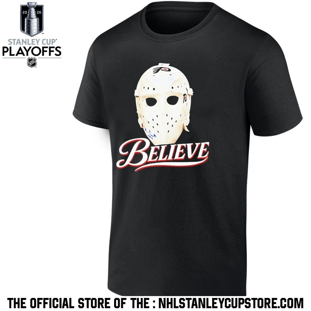 Parent Ice Hockey Mask Believe The Philadelphia Flyers Shirt Unisex , , , Long Sleeve Tee