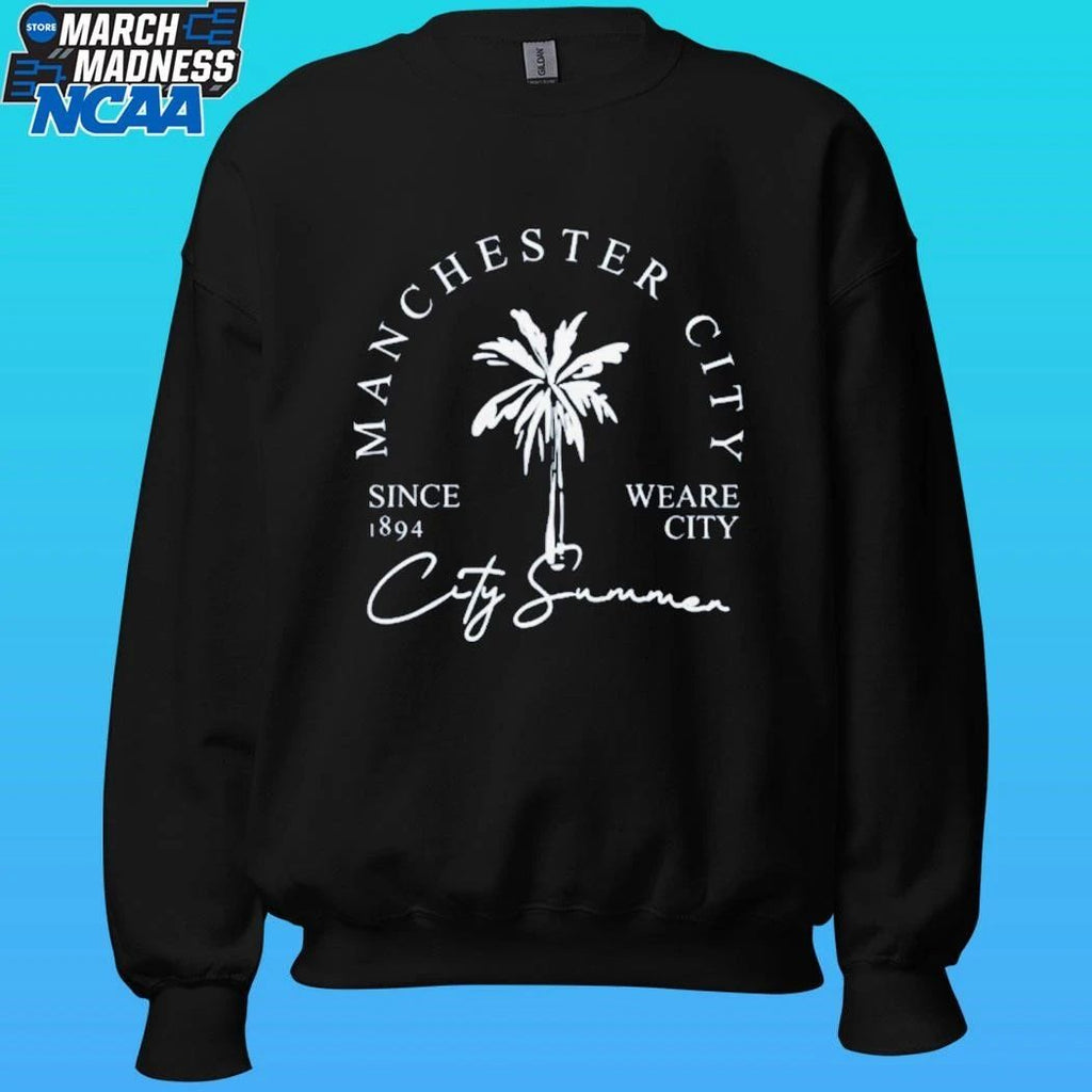 Manchester City Palm Shirt Unisex , , , Long Sleeve Tee