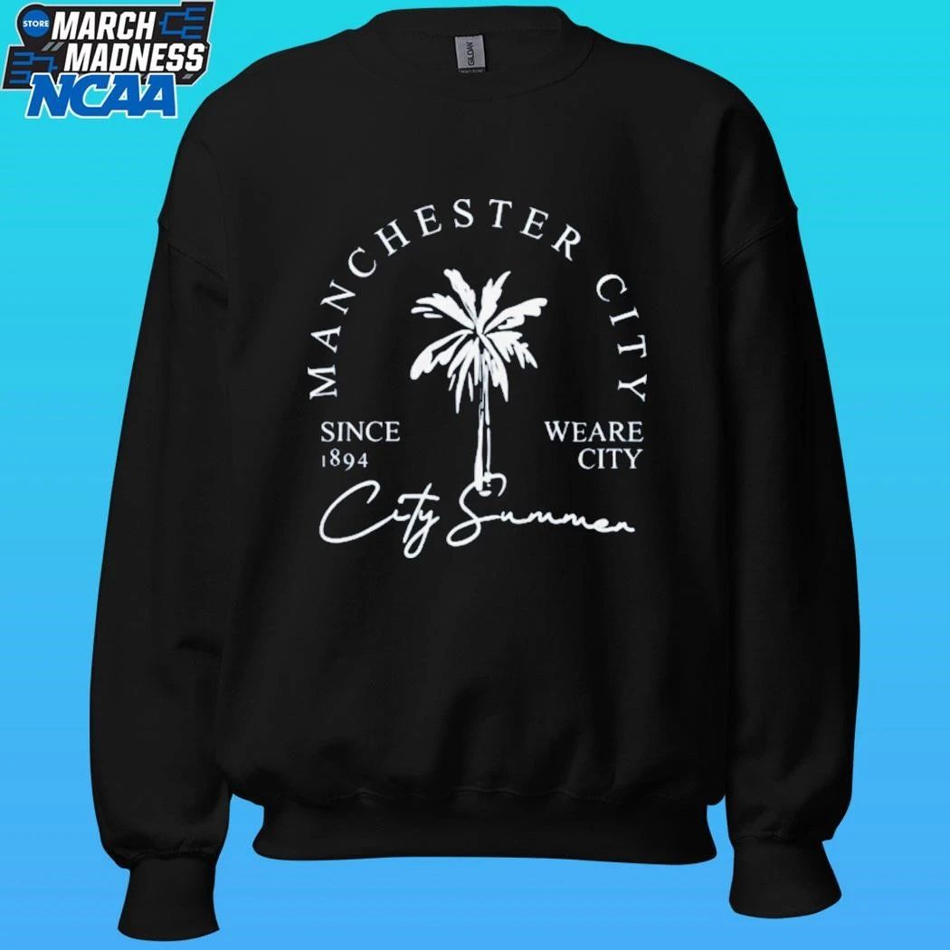 Manchester City Palm Shirt Unisex , , , Long Sleeve Tee