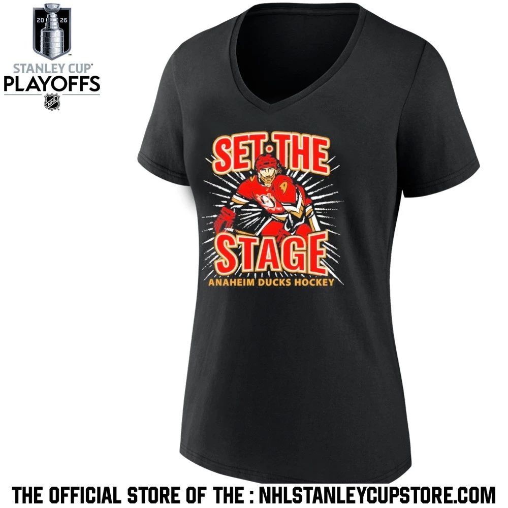 Anaheim Ducks Hockey Set The Stage Nhl Stanley Cup 2026 Shirt Unisex , , , Long Sleeve Tee
