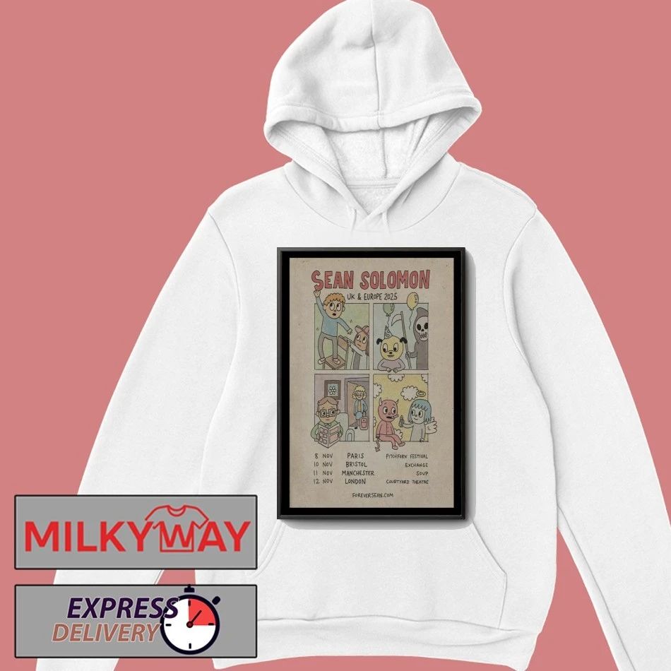 Sean Solomon UK + Europe 2025 Tour Poster shirt Unisex , , , Long Sleeve Tee