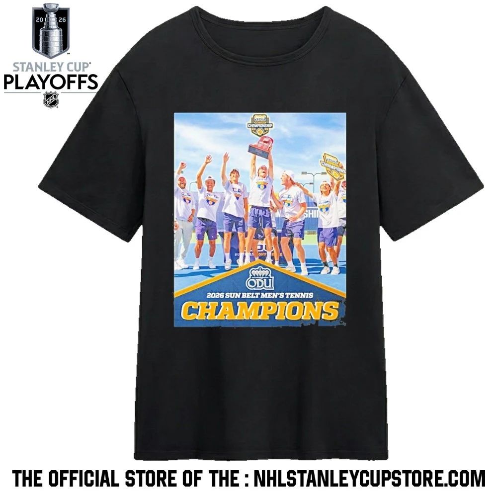 Old Dominion Mens Tennis 2026 Sun Belt Mens Tennis Champions Shirt Unisex , , , Long Sleeve Tee