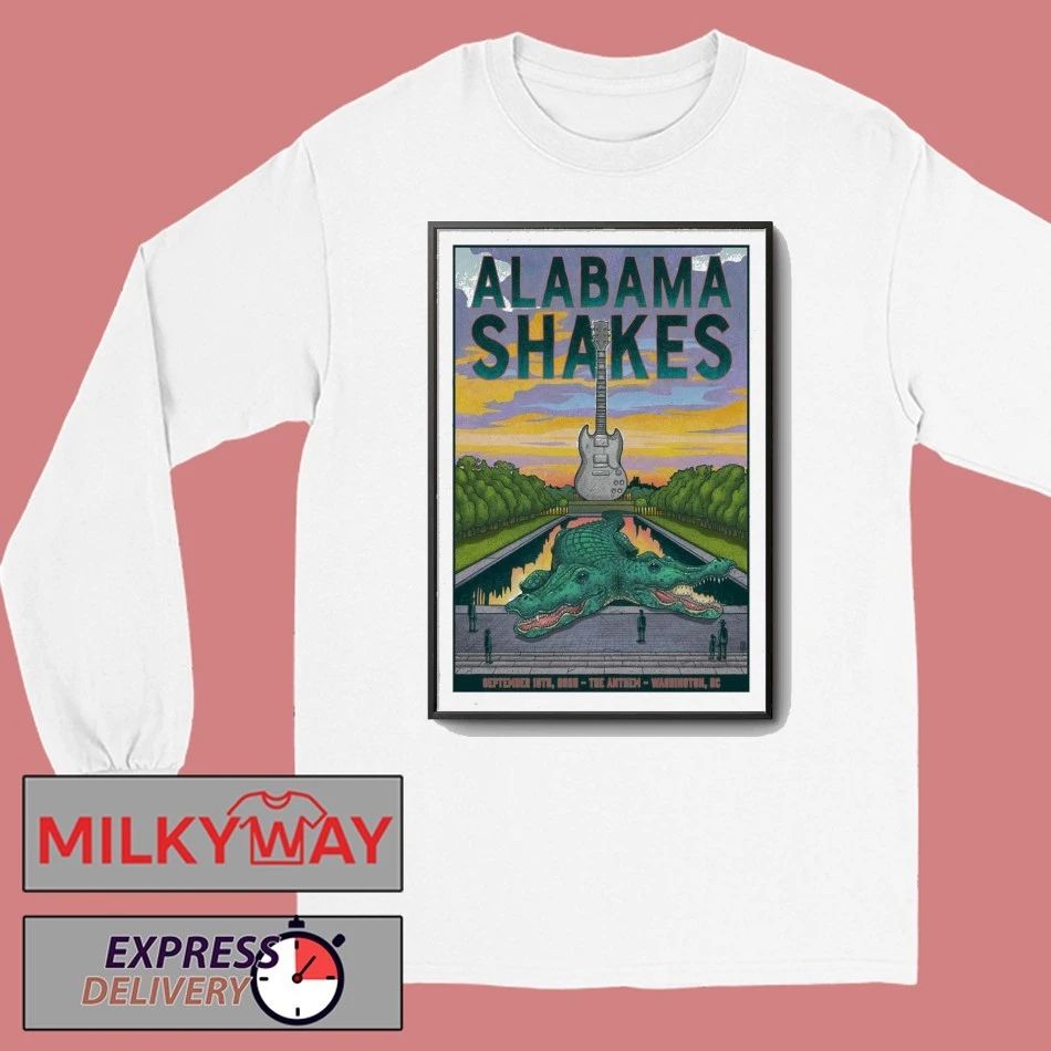 Alabama Shakes September 19, 2025 The Anthem. Washington, DC Poster shirt Unisex , , , Long Sleeve Tee