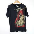 Vintage 90'S Fantasy Skeleton Graphic SZ M (T7568) Unisex , , , Long Sleeve Tee