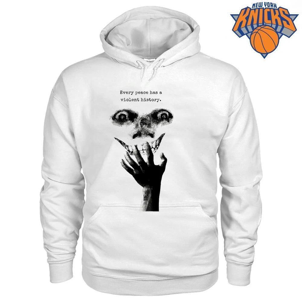 Every Peace Has A Violent History Creepy Smile Skull Dark Art Shirt