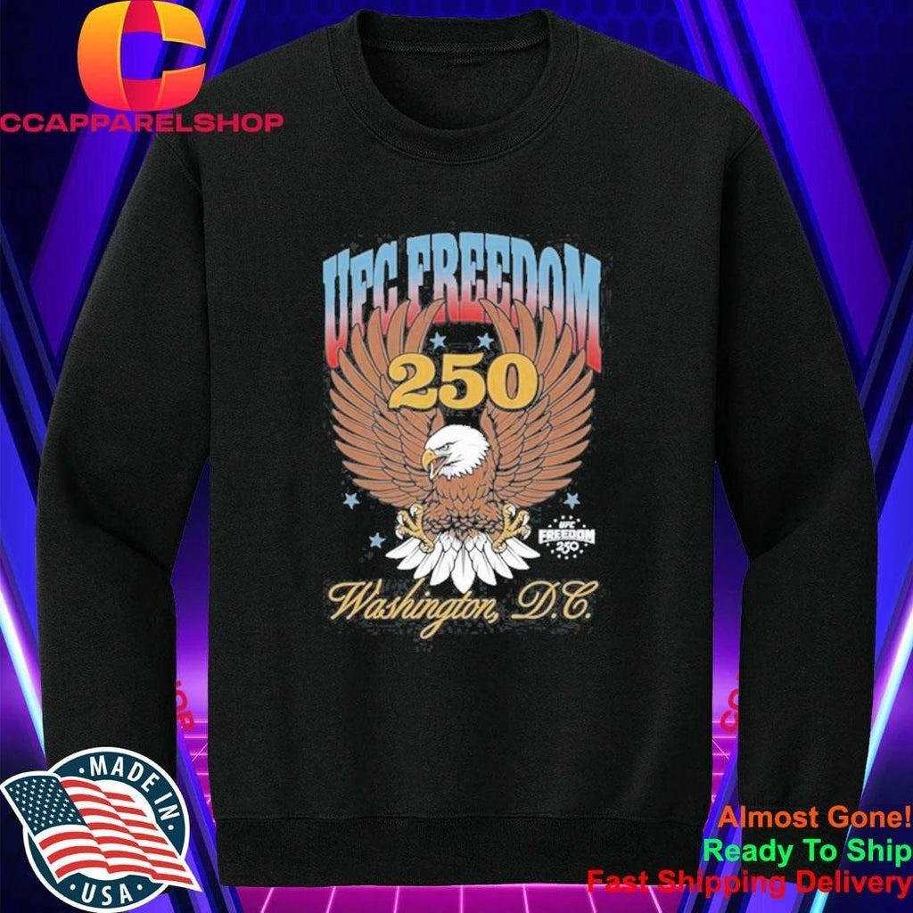 Freedom 250 Washington DC Distressed Eagle Patriotic Shirt
