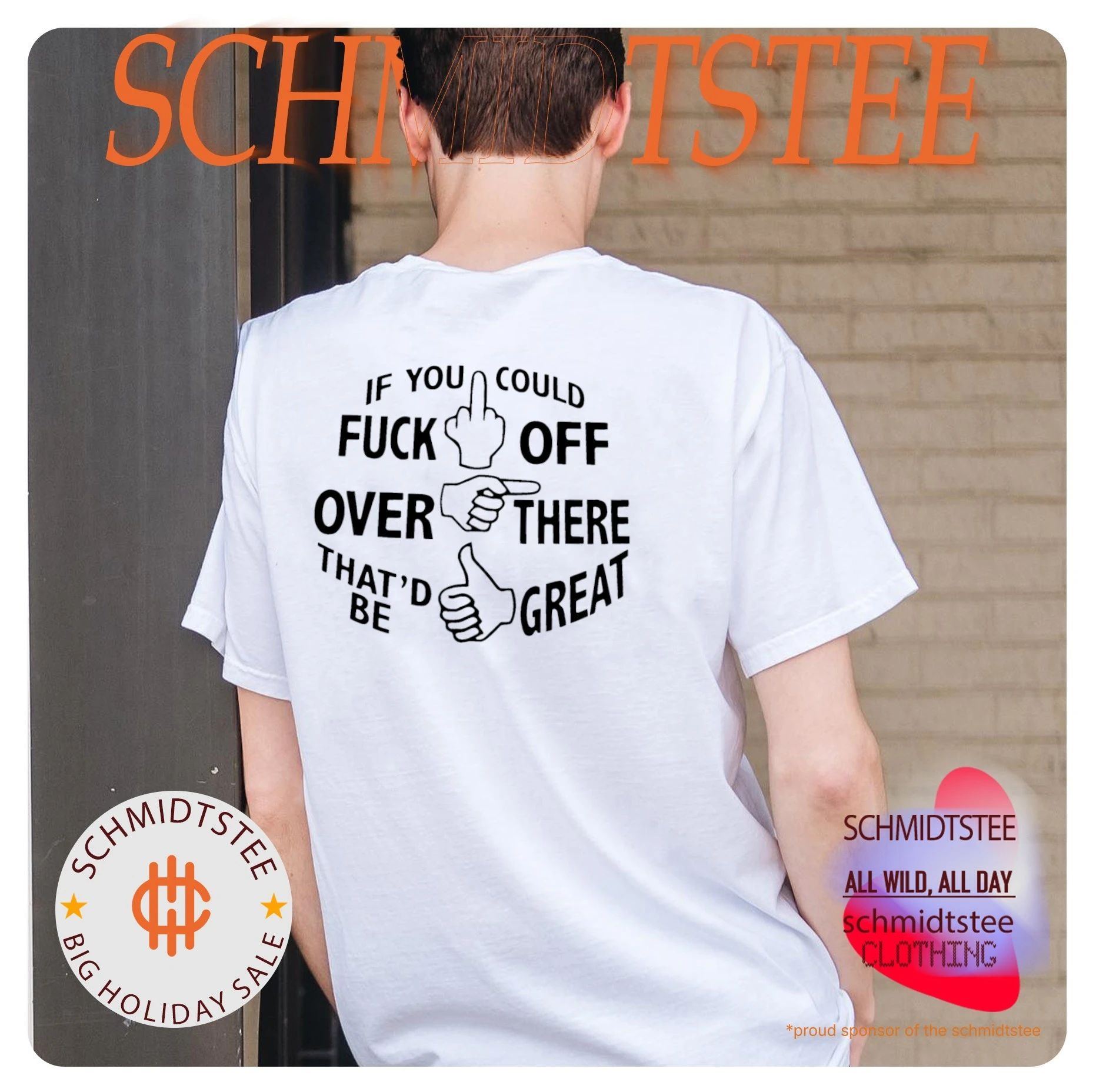 If you could fuck off over there that’d be great hand gesture funny shirt
