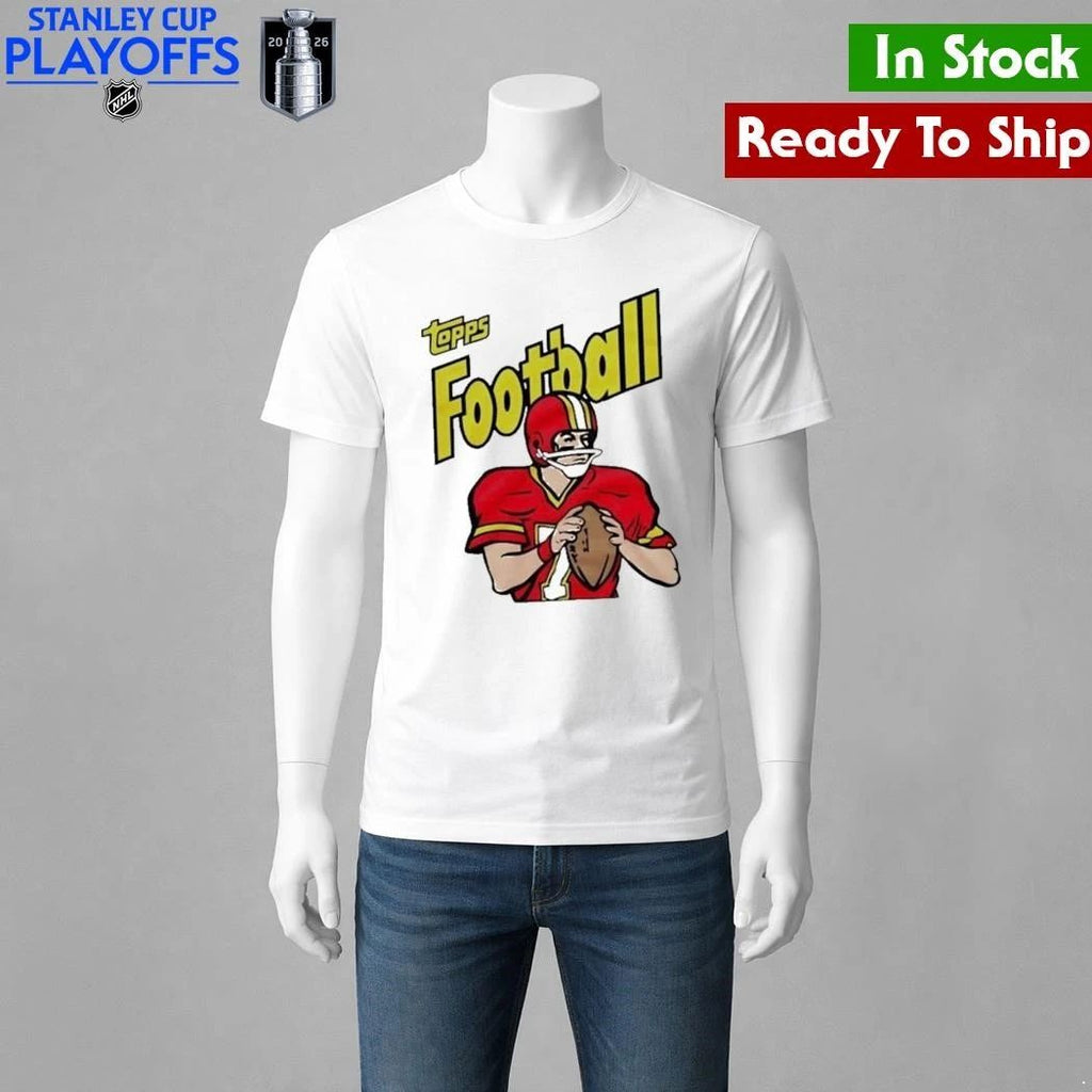 Topps Football Quarterback Caricature Shirt Unisex , , , Long Sleeve Tee