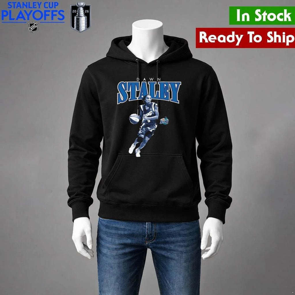 Dawn Staley Charlotte Sting Mitchell & Ness Court Origins Player Boyfriend Shirt Unisex , , , Long Sleeve Tee