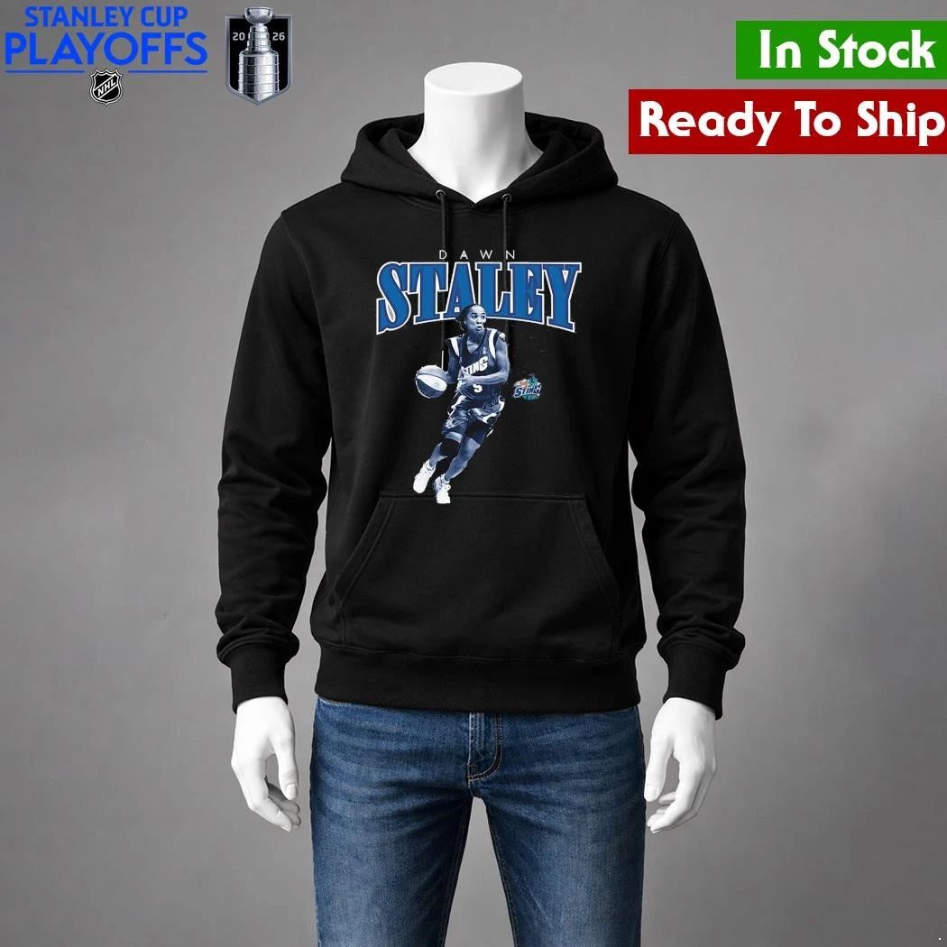 Dawn Staley Charlotte Sting Mitchell & Ness Court Origins Player Boyfriend Shirt Unisex , , , Long Sleeve Tee