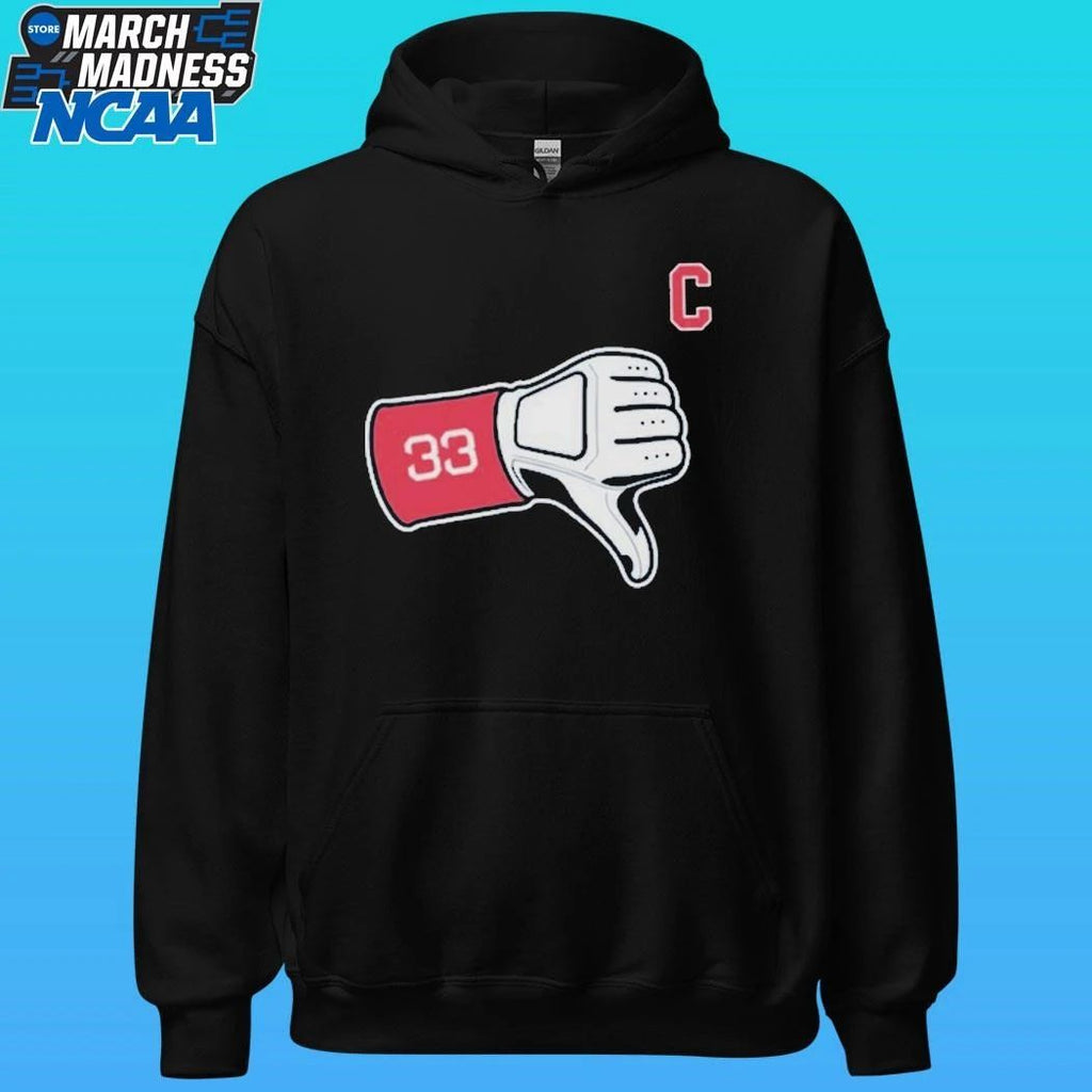 Hunter Gaddis Cleveland Guardians Thumbs Down Shirt Unisex , , , Long Sleeve Tee