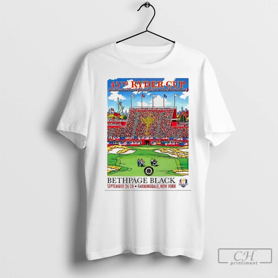 Premium Ryder Cup 2025 Golf 45th Bethpage Black Farmingdale New York Comic Unisex , , , Long Sleeve Tee