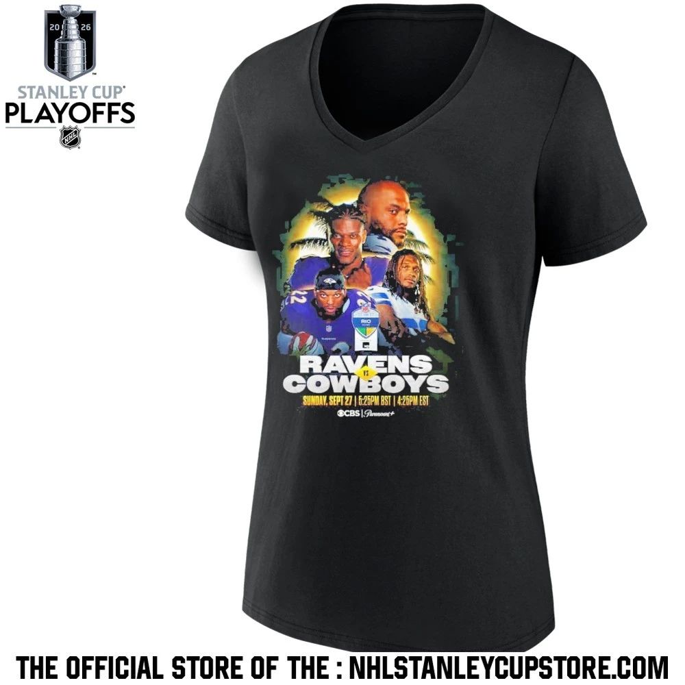 Rio Game 2026 Matchup Baltimore Ravens Vs Dallas Cowboys Week 3 On September 27 2026 Shirt