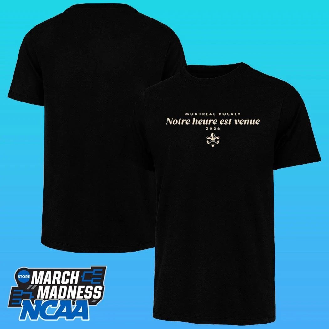 Montreal Hockey Notre Heure Est Venue 2026 Shirt Unisex , , , Long Sleeve Tee