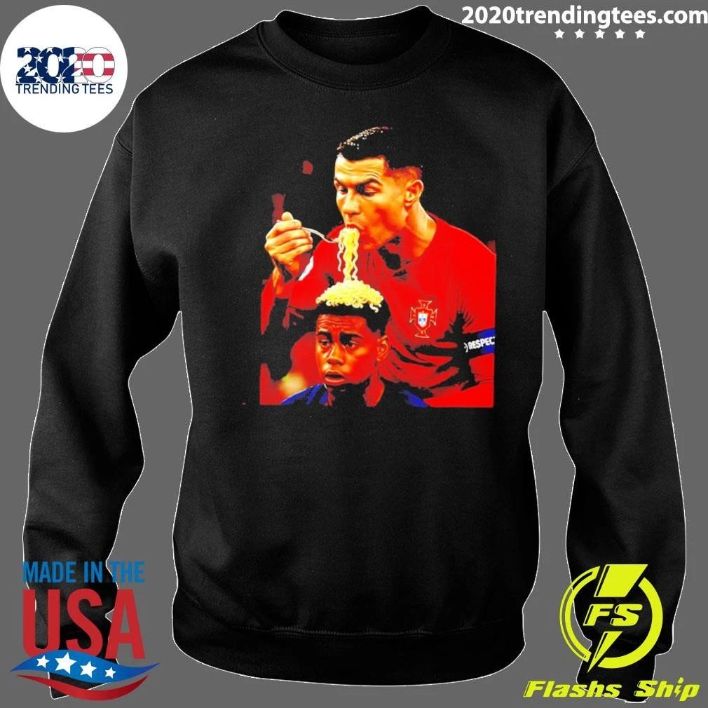 Cristiano Ronaldo Eating Noodles Meme Portugal Shirt