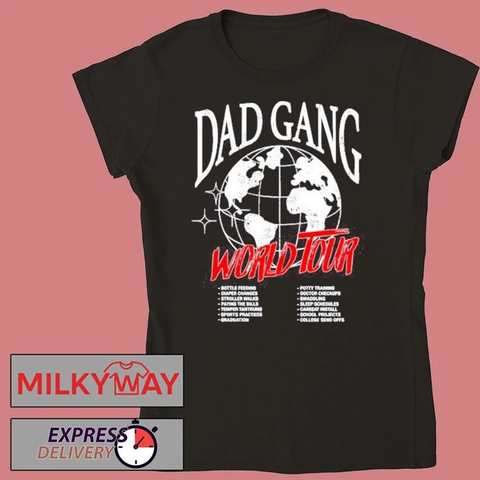 Dad Gang World Tour Shirt Unisex , , , Long Sleeve Tee