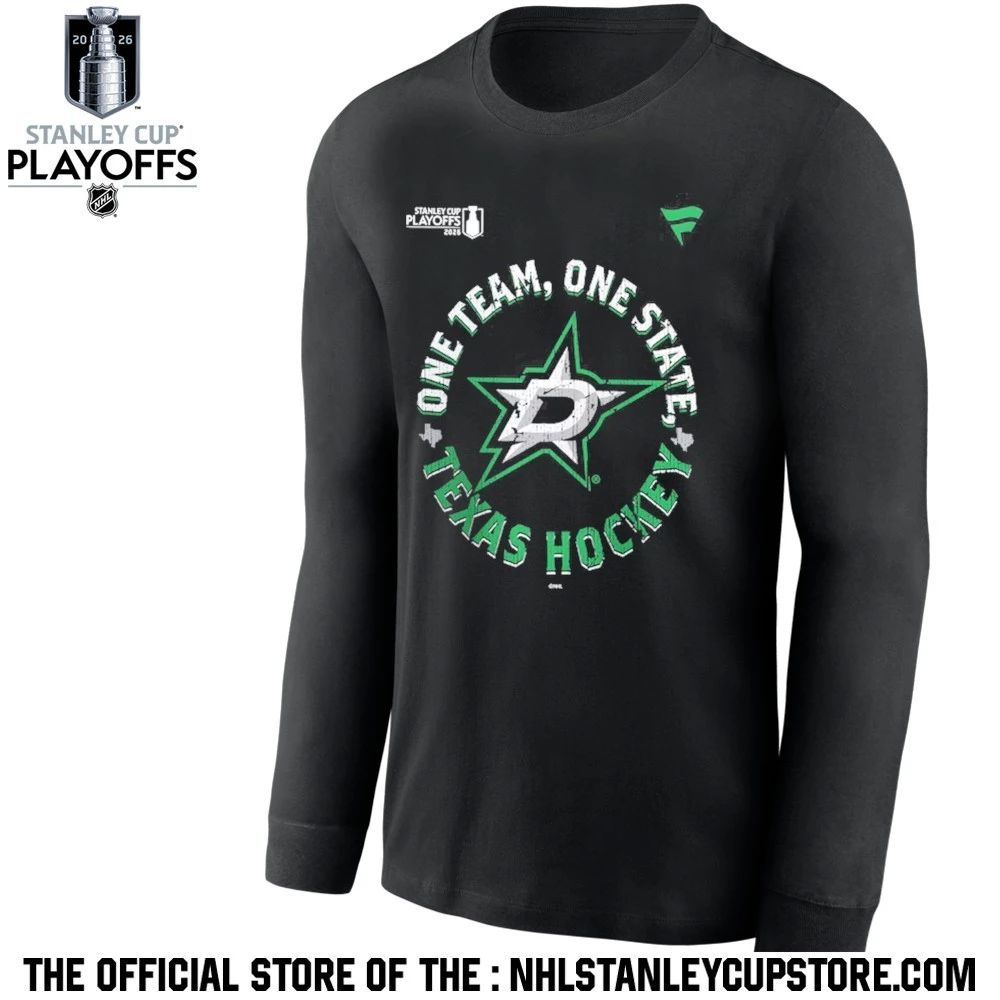 Dallas Stars Black 2026 Stanley Cup Playoffs Slogan Shirt Unisex , , , Long Sleeve Tee