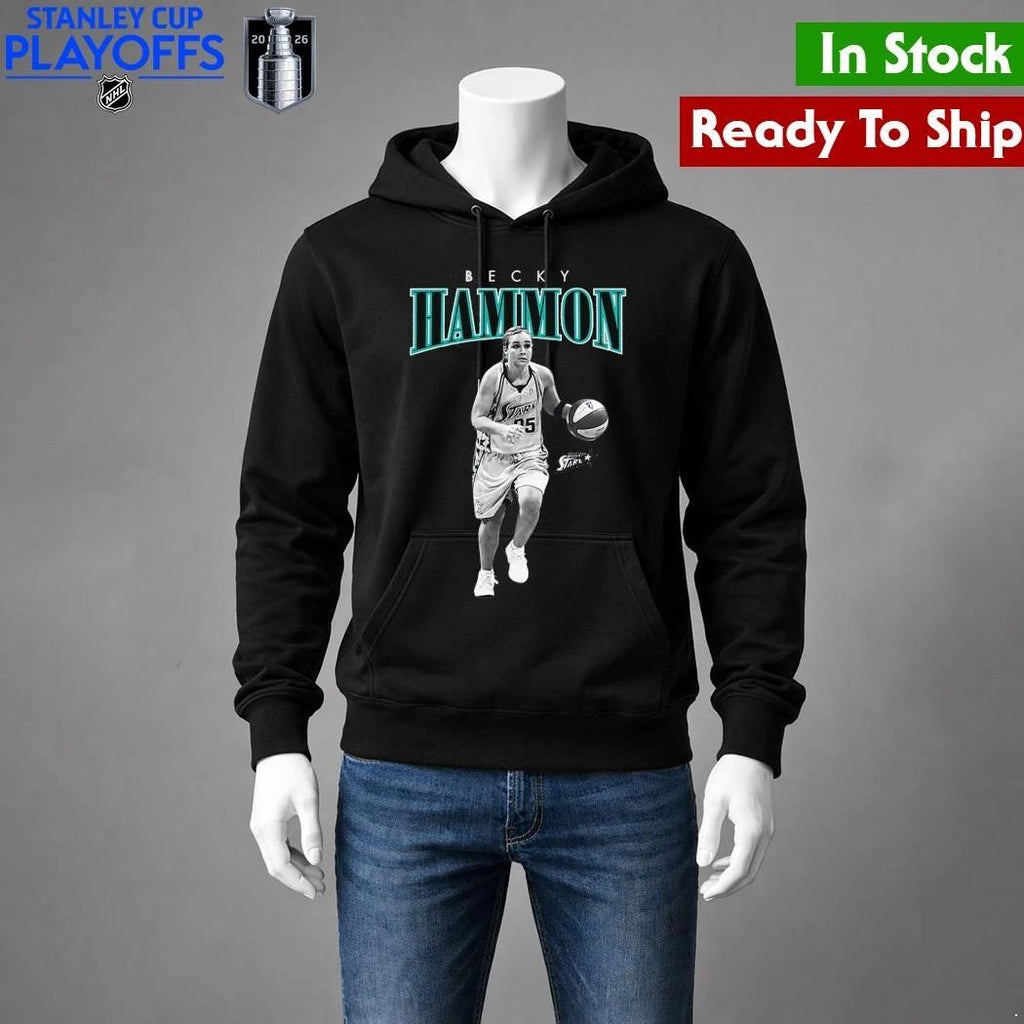 Becky Hammon San Antonio Stars Mitchell & Ness Court Origins Player Boyfriend Shirt Unisex , , , Long Sleeve Tee