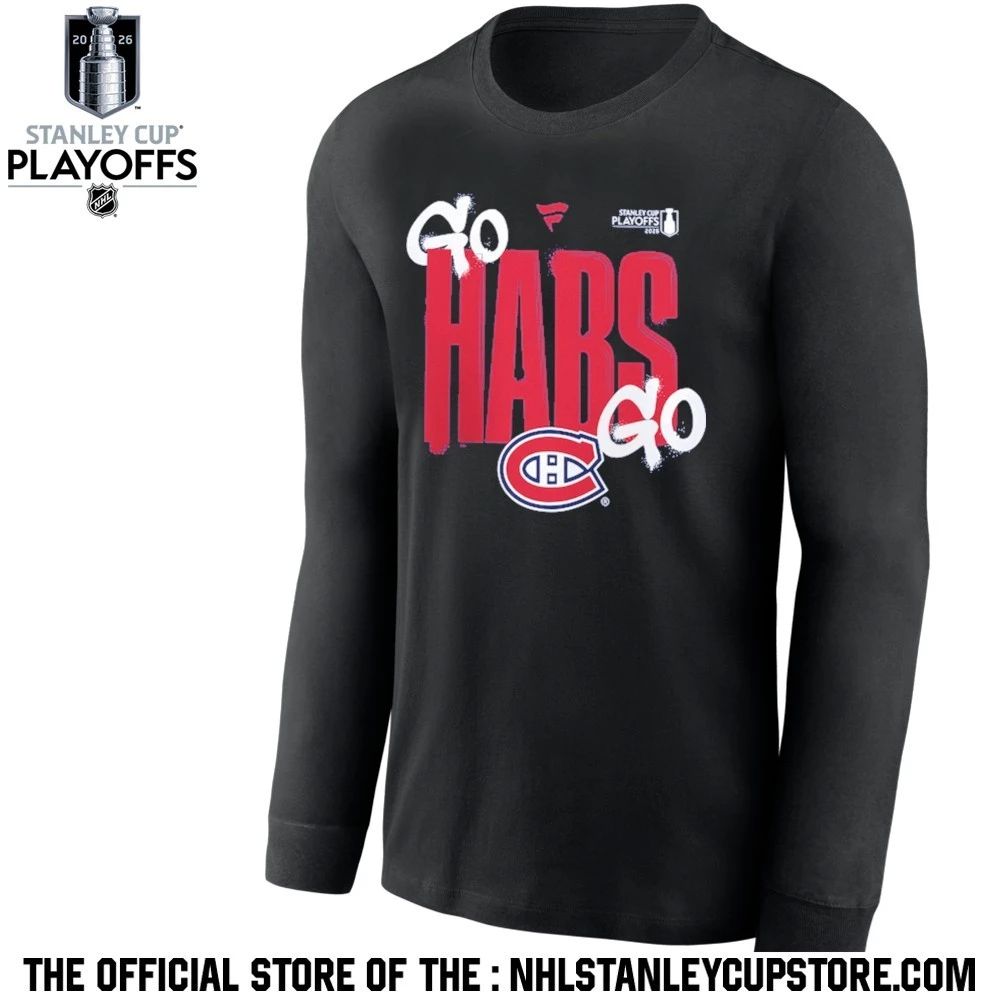 Montreal Canadiens Navy 2026 Stanley Cup Playoffs Slogan Shirt Unisex , , , Long Sleeve Tee