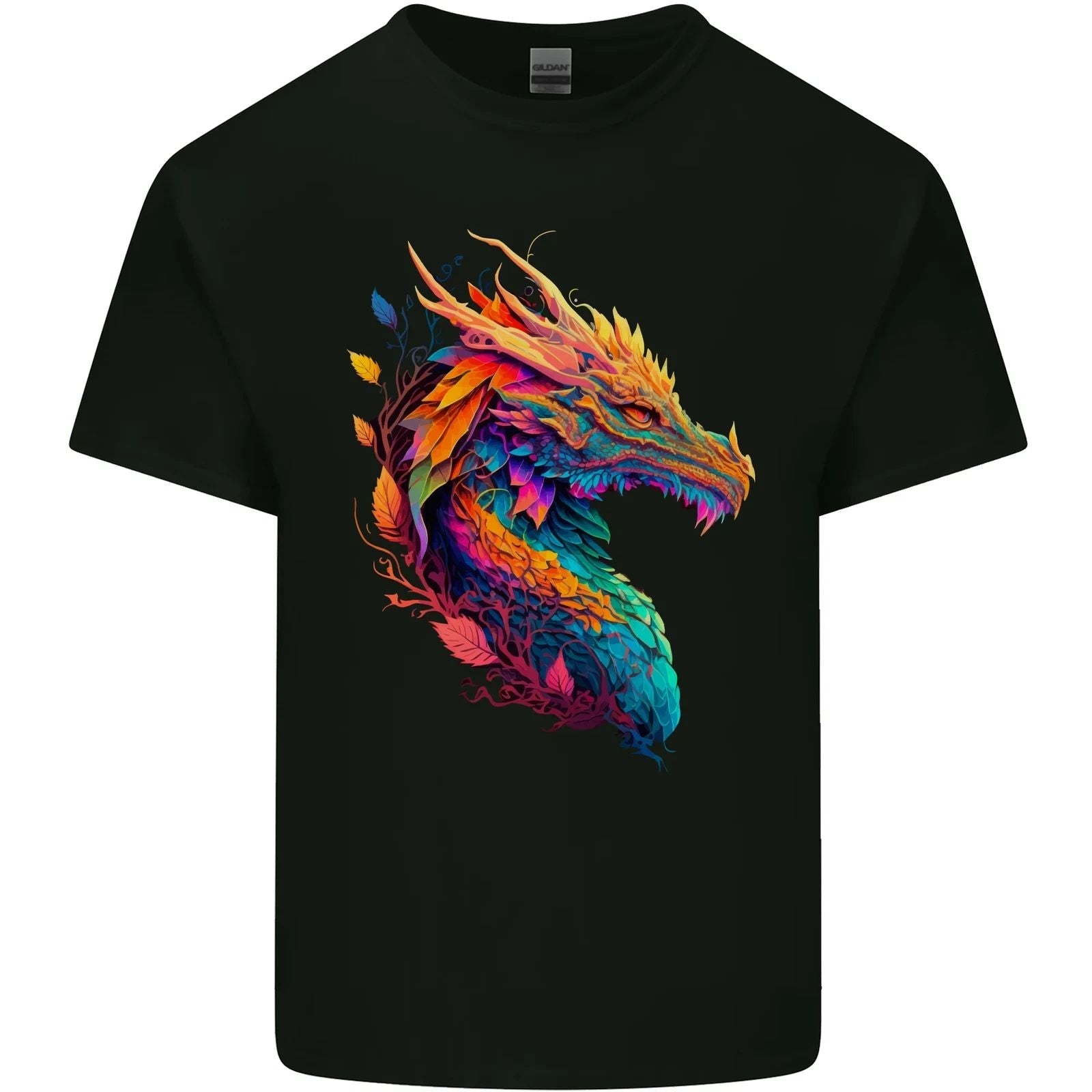 A Fantasy Dragon Mens Cotton Tee Top Unisex , , , Long Sleeve Tee