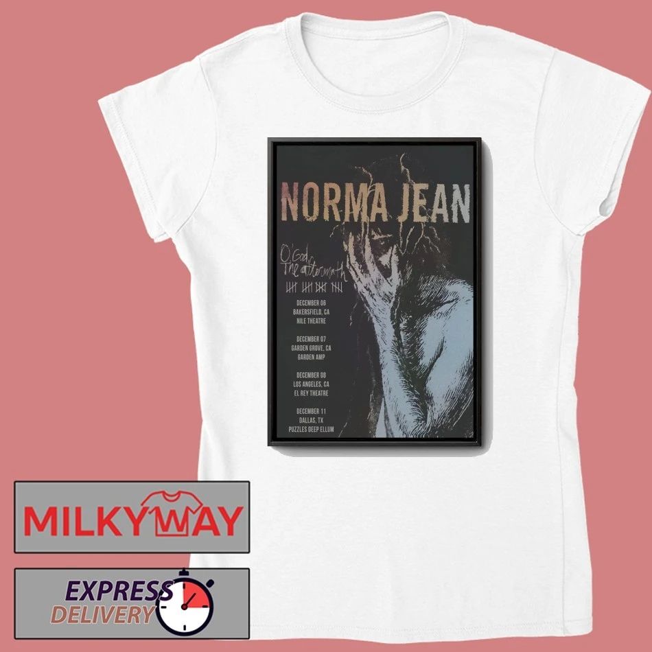 Norma Jean O’ God The Aftermath 2025 Shows Poster shirt Unisex , , , Long Sleeve Tee