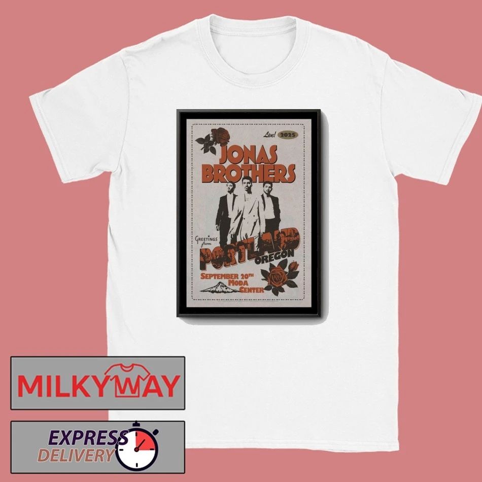 Jonas Brothers 20 Sept 2025 Moda Center. Portland, OR Poster shirt Unisex , , , Long Sleeve Tee