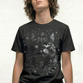 Floral Crown Cat Vintage Retro Boho Tee Funny Gift Unisex , , , Long Sleeve Tee