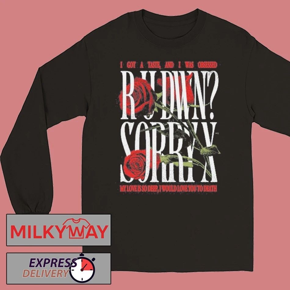 Sorry X R U DWN Unisex , , , Long Sleeve Tee