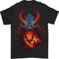 Fantasy Fire Dragon 2 Mens 100% Cotton Unisex , , , Long Sleeve Tee