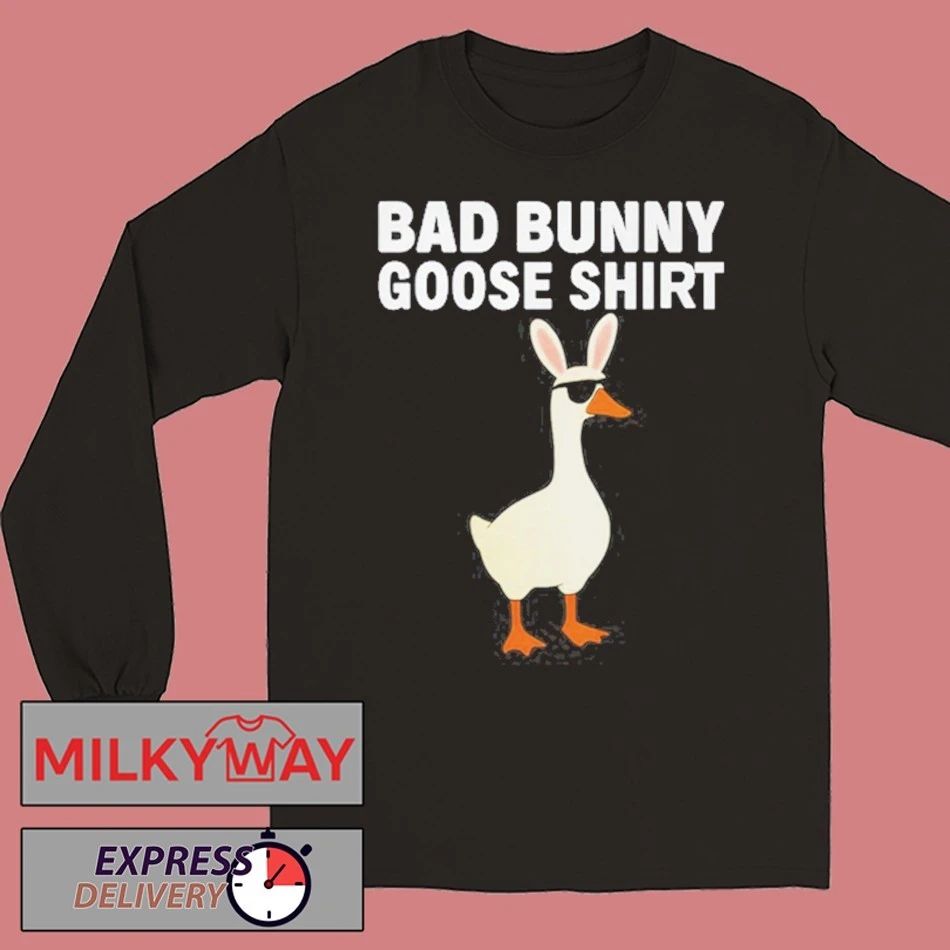 Bad Bunny Goose Shirt Unisex , , , Long Sleeve Tee