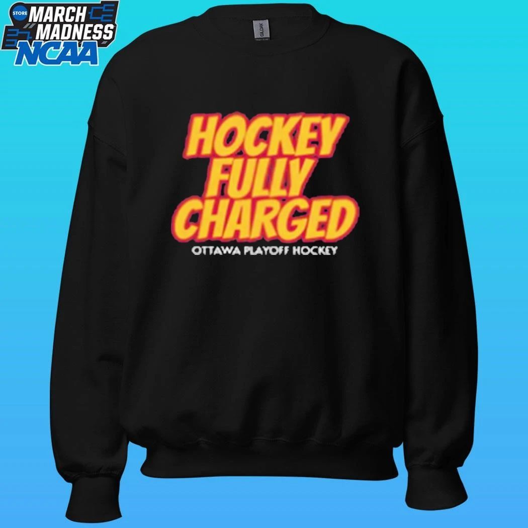 Hockey Fully Charged Ottawa Charge Playoff Hockey Shirt Unisex , , , Long Sleeve Tee