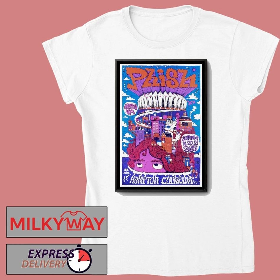 Phish Hampton Coliseum Sept 2025 Poster shirt Unisex , , , Long Sleeve Tee
