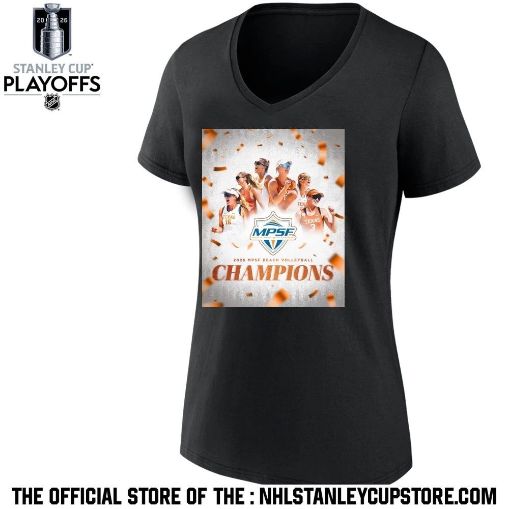 Congrats Texas Longhorns Beach Volleyball To The 2026 MPSF Conference Champions Shirt Unisex , , , Long Sleeve Tee