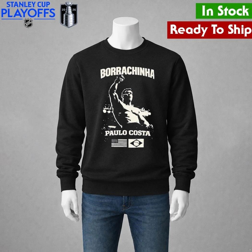 Borrachinha Paulo Costa Raised Arm Shirt Unisex , , , Long Sleeve Tee